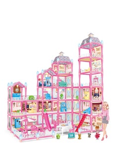 6-Story 25-Room Girls Dollhouse with 2 Doll Furniture and Accessories, Dreamhouse Dollhouse Girl Gift, Dollhouse Playhouse Toy for Girls Ages 6-12 (494 Pieces) - pzsku/Z6988D6026ACDF286780CZ/45/_/1722319997/20a5c11f-f264-4b27-b42a-9e91f6f29106