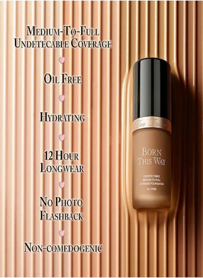 Too FacedCosmetics - Too Faced Born This Way Natural Finish Longwear Liquid Foundation Vanilla - very light with neutral undertones 30ml - Image 1