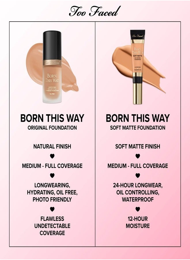Too FacedCosmetics - Too Faced Born This Way Natural Finish Longwear Liquid Foundation Vanilla - very light with neutral undertones 30ml - Image 1