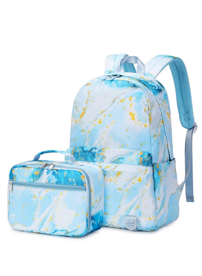 SKT Shiketro Two-Piece Student Schoolbag Outdoor Printed Waterproof Backpack - Image 1