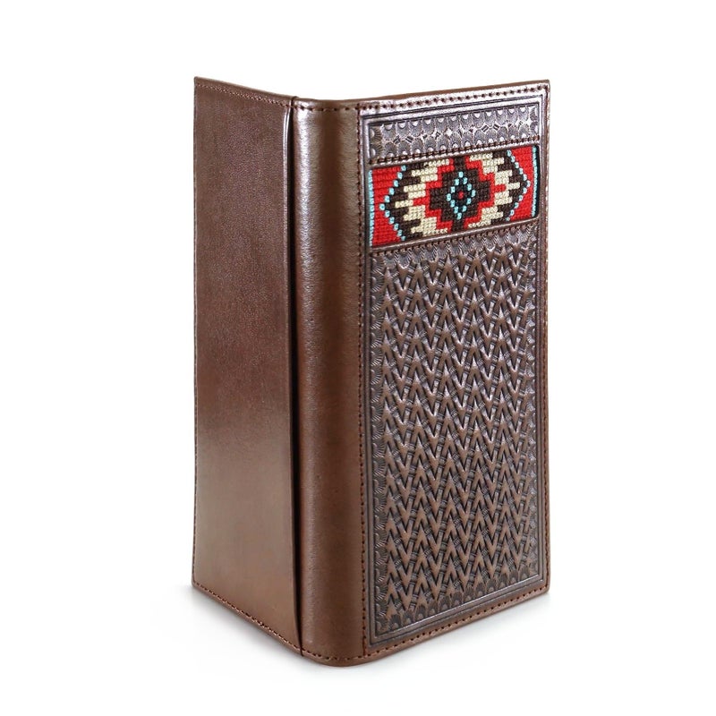 ARIAT Men's Western Inlay Rodeo Wallet Tan One Size - Image 2