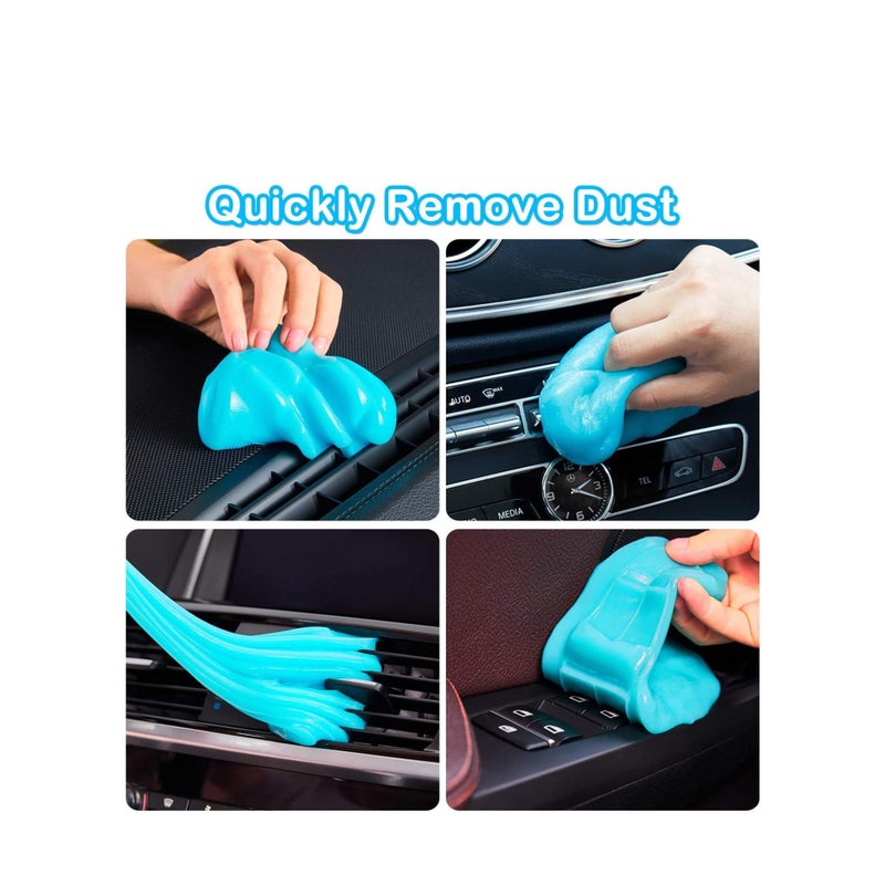 Zikra Cleaning Gel for Car, Keyboard Cleaner, Automotive Dust Cleaning Kit Universal Detailing Car Crevice Cleaner Auto Air Vent Removal Putty Cleaning Cleaner for Car Vents, PC, Laptops, Cameras - Image 4