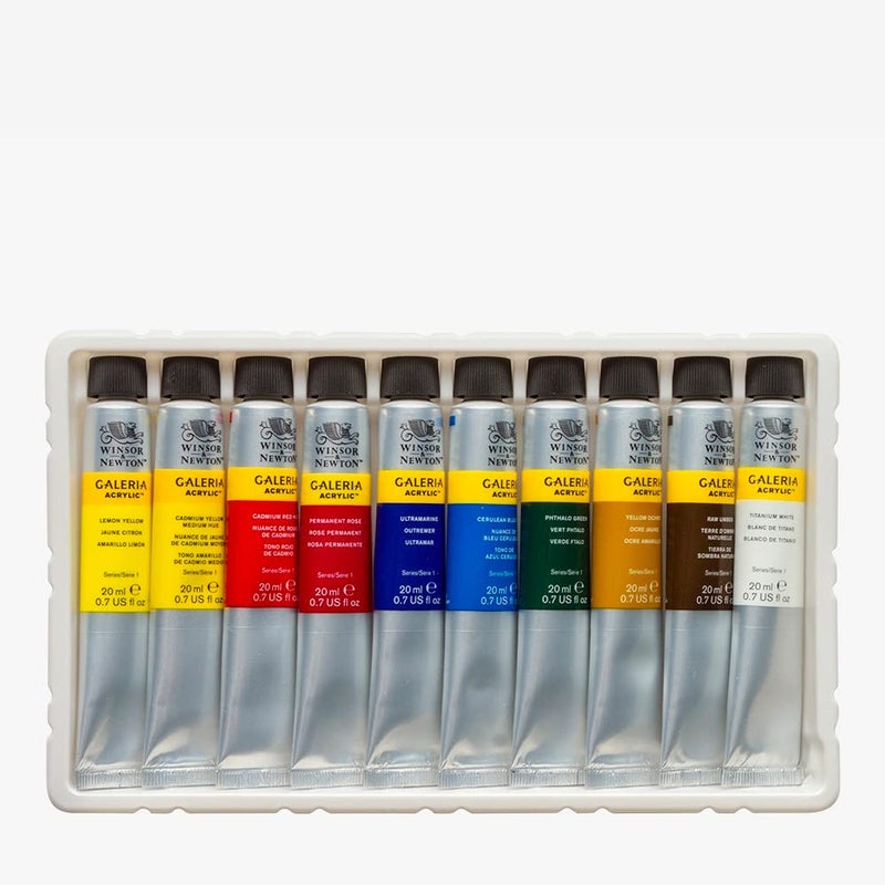 Winsor Newton Winsor & Newton Galeria Acrylic Paint, 10 x 20ml (0.7--oz) Tube Paint Set - Image 3