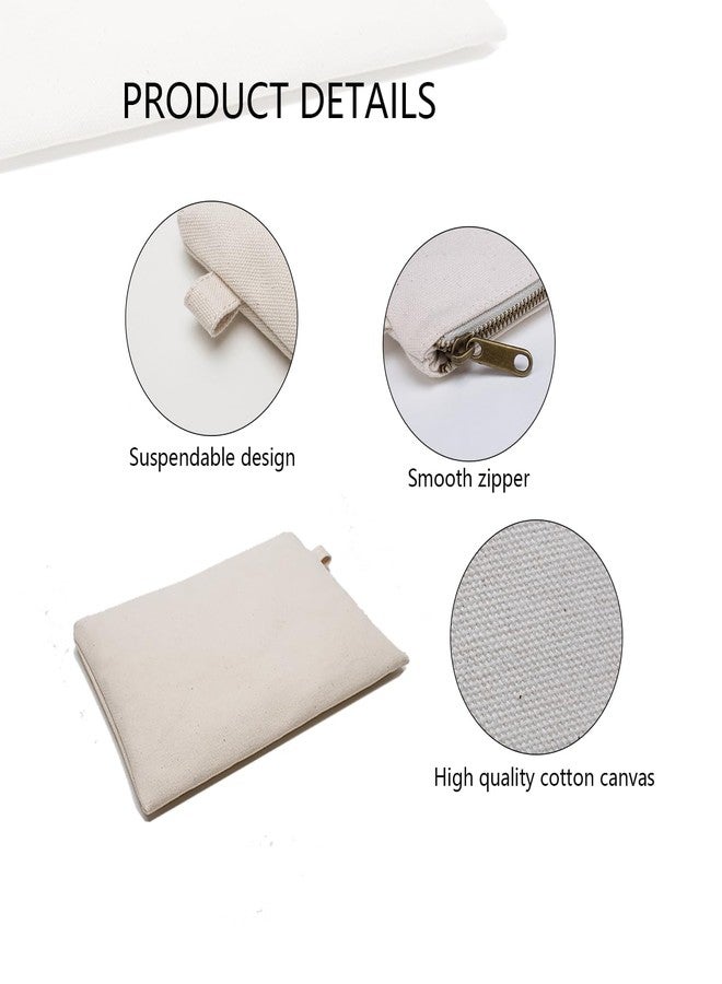 YONBEN Zipper Pouch Storage Bag Simple and Stylish Women's Cosmetic and Travel Bag (Beige-basic-2) - Image 3