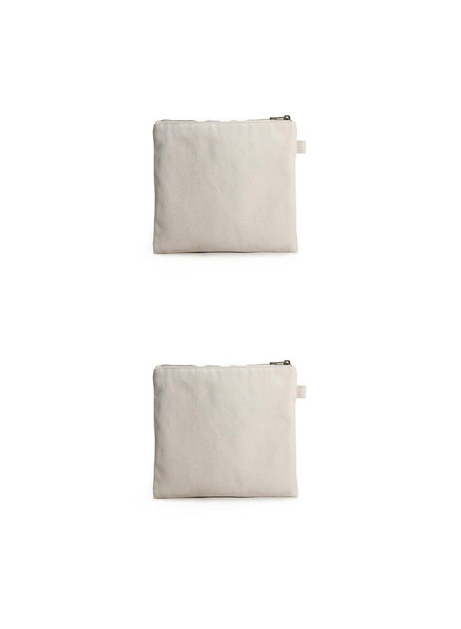 YONBEN Zipper Pouch Storage Bag Simple and Stylish Women's Cosmetic and Travel Bag (Beige-basic-2) - Image 1