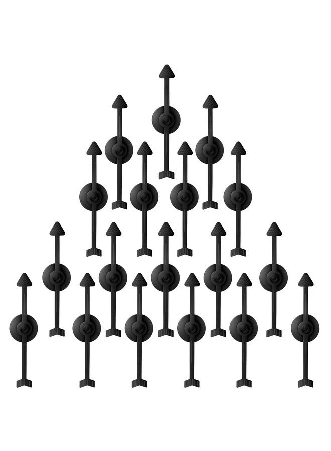 Zhanmai 50 Packs Arrow Spinners Black Game Plastic Spinner Board Toys for Party School Classroom Home Using(3 Inches) - Image 1