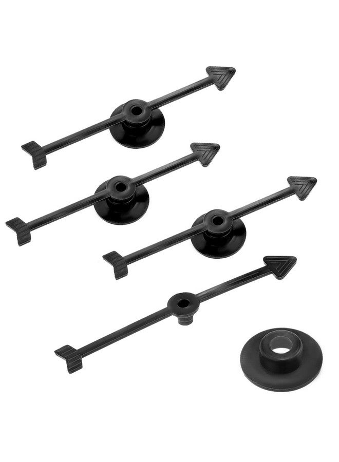 Zhanmai 50 Packs Arrow Spinners Black Game Plastic Spinner Board Toys for Party School Classroom Home Using(3 Inches) - Image 3