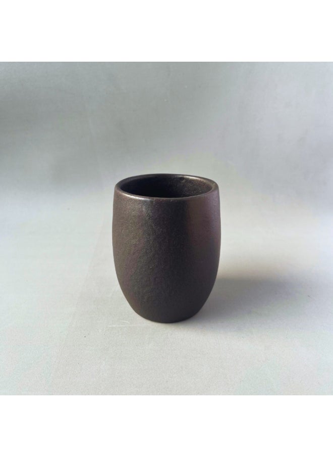 Balkans Handmade Pottery Cup - Black 