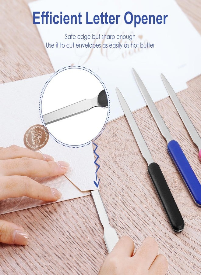 KAOPET 7 Pack Letter Opener Set, 7.5 Inch Stainless Steel Envelope Slitter, Efficient Mail Opener Tool Ideal for Office and Home Use - Image 3