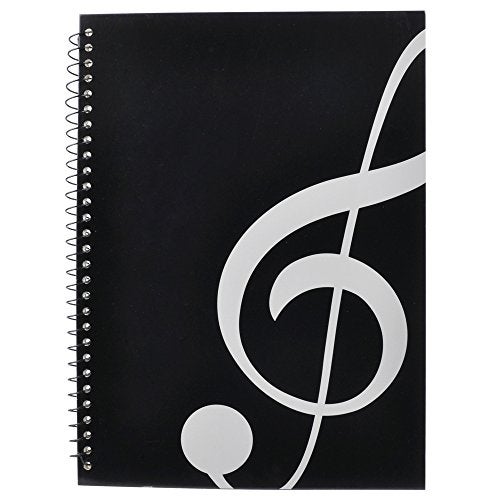 PUNK Blank Sheet Music Composition Notebooks 100 Pages Stave Notebook,Musical Notation Staff Notebook,Music Manuscript Paper - Image 1