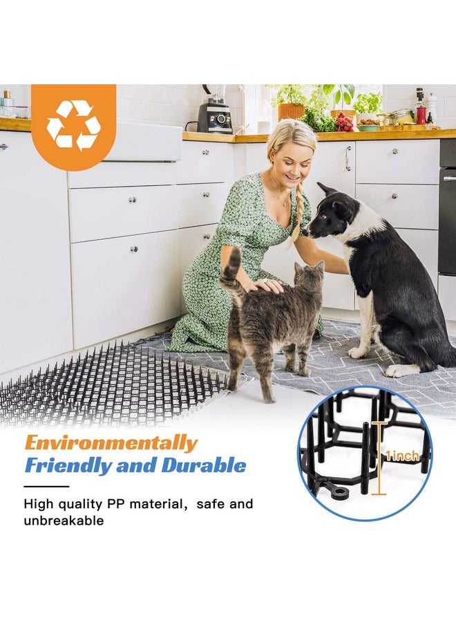 OCEANPAX - 16 X 13 Inch Scat Mat For Cats, 10 Pack Cat Scat Mat With Spikes  Indoor/Outdoor Pet Deterrent Solution For Plants, Furniture, And More  Keep Cats And Dogs Away - Image 1