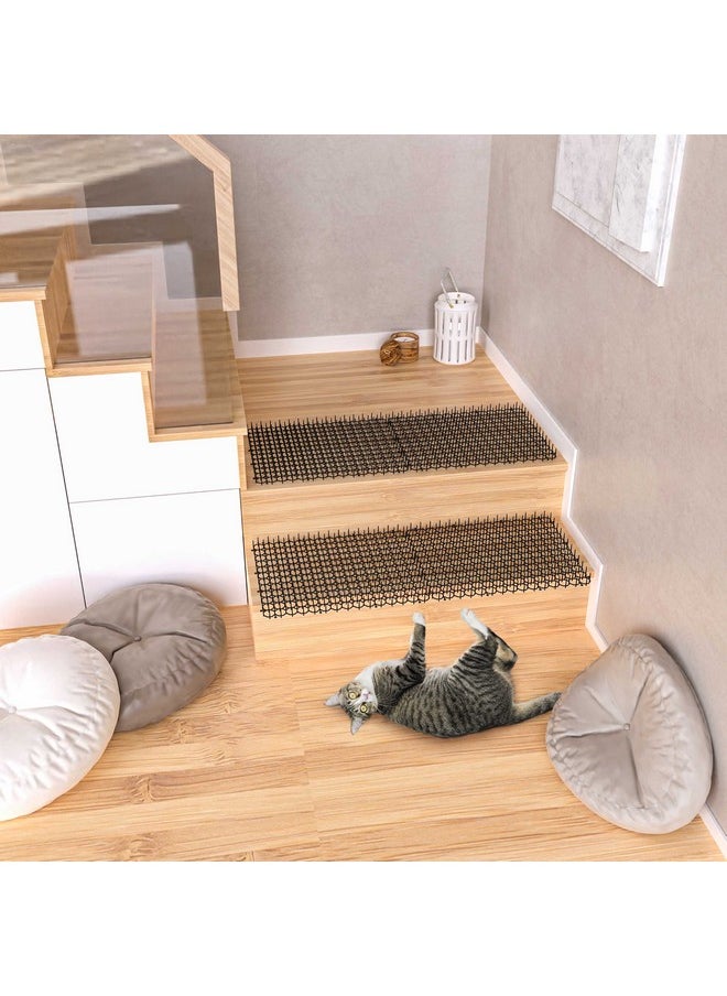 OCEANPAX - 16 X 13 Inch Scat Mat For Cats, 10 Pack Cat Scat Mat With Spikes  Indoor/Outdoor Pet Deterrent Solution For Plants, Furniture, And More  Keep Cats And Dogs Away - Image 1