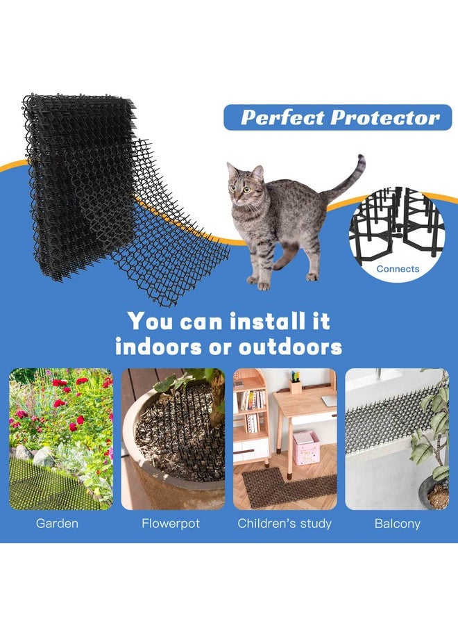 OCEANPAX - 16 X 13 Inch Scat Mat For Cats, 10 Pack Cat Scat Mat With Spikes  Indoor/Outdoor Pet Deterrent Solution For Plants, Furniture, And More  Keep Cats And Dogs Away - Image 1
