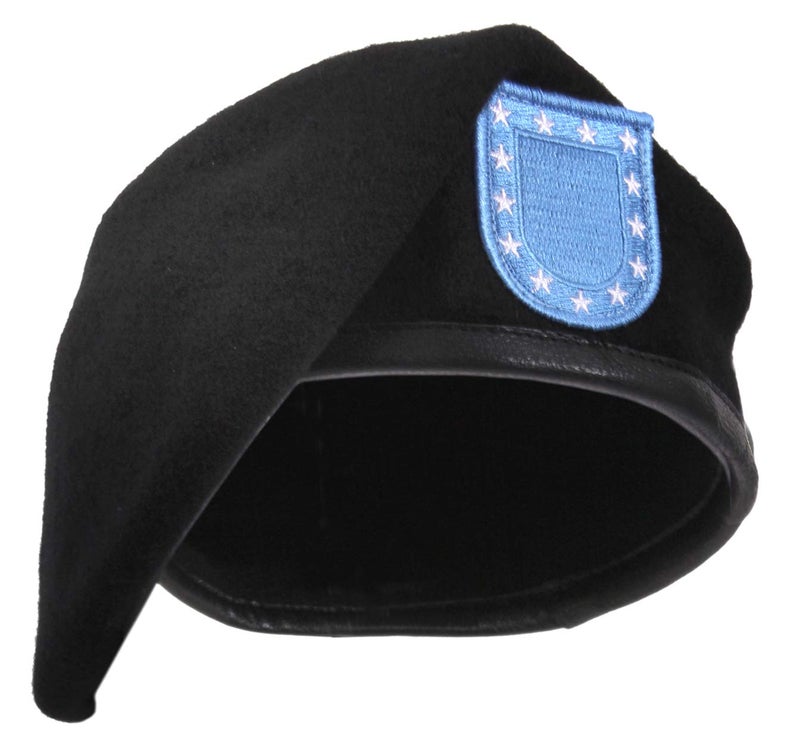 Rothco Inspection Ready Beret with Flash - Ready-to-Wear Precision Black - Image 4