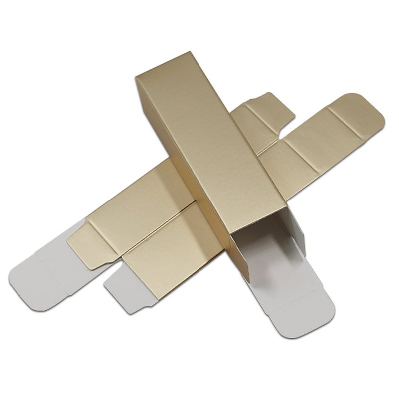 PABCK 100 PCS Kraft Paper Lip Balm Tube 2.5x2.5x8.5cm(1x1x3.4 inch) Container Boxes Makeup Lipstick DIY Gift Favor Cosmetic Essential Oil Holder Packaging Box Case Makeup Beauty Storage Supplies - Image 5