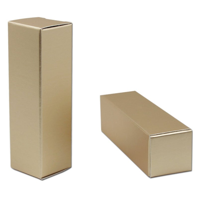 PABCK 100 PCS Kraft Paper Lip Balm Tube 2.5x2.5x8.5cm(1x1x3.4 inch) Container Boxes Makeup Lipstick DIY Gift Favor Cosmetic Essential Oil Holder Packaging Box Case Makeup Beauty Storage Supplies - Image 2