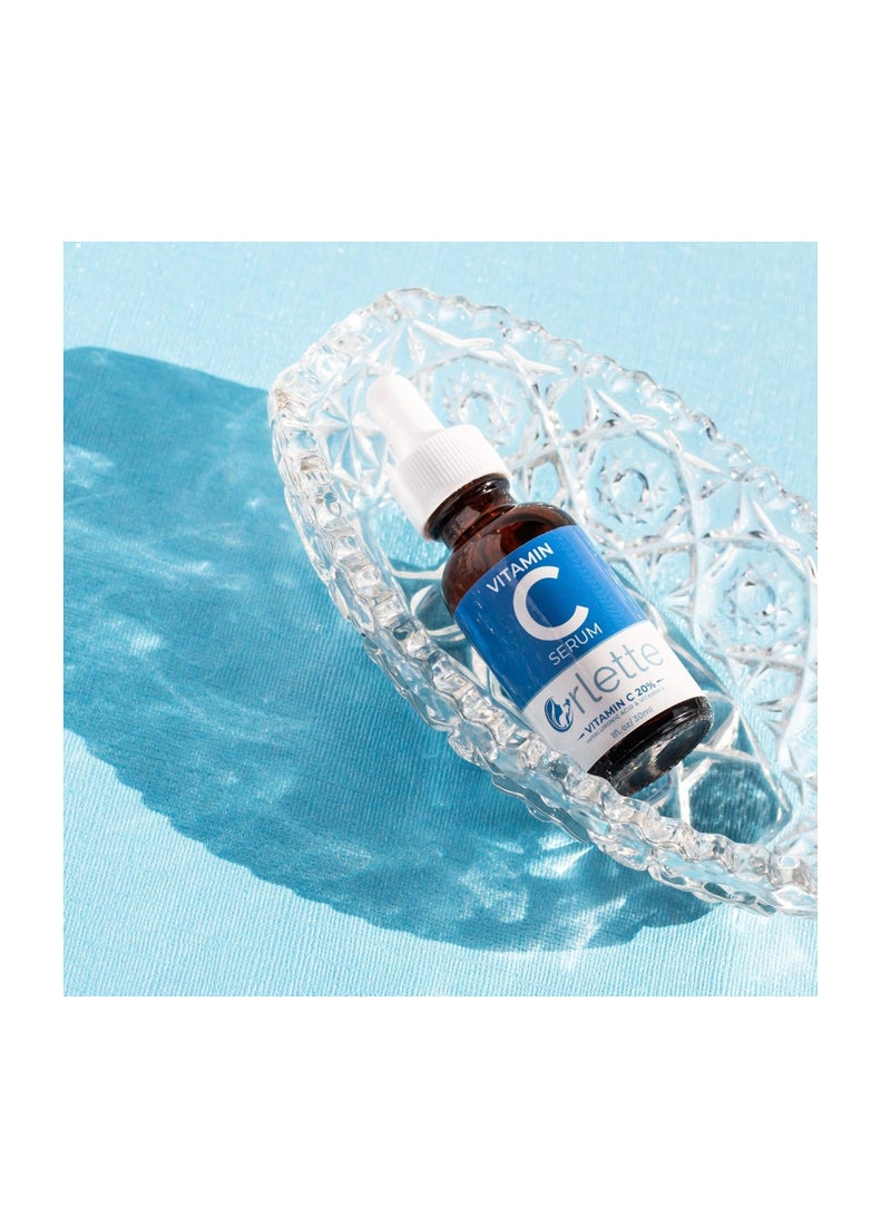 Orlette Vitamin C Serum for Face with Hyaluronic Acid & Vit E - Skin Treatment Formula - Image 2