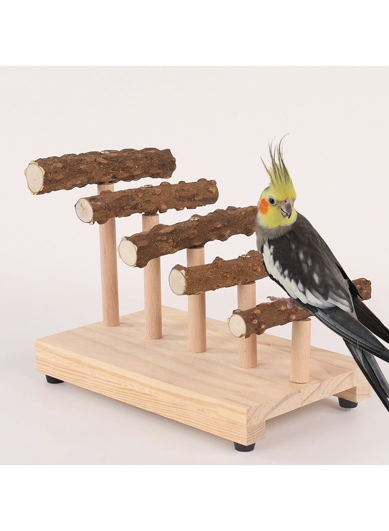 general Sichuan Pepper Wood Vine Ladder Parrot Stand Parrot Toy for Alleviating Boredom Self-Climbing Ladder Nail Grinding Stick Perch - Image 1