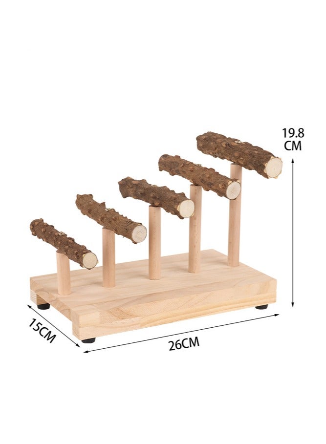 general Sichuan Pepper Wood Vine Ladder Parrot Stand Parrot Toy for Alleviating Boredom Self-Climbing Ladder Nail Grinding Stick Perch - Image 4