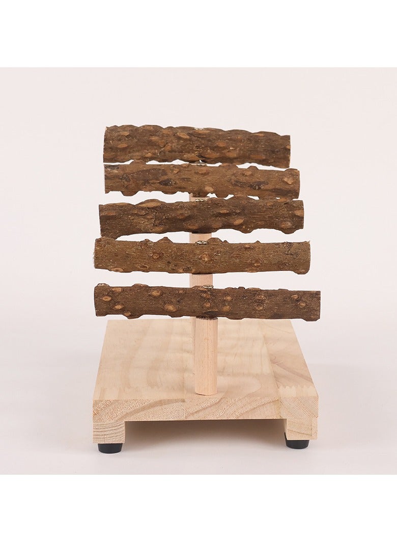 general Sichuan Pepper Wood Vine Ladder Parrot Stand Parrot Toy for Alleviating Boredom Self-Climbing Ladder Nail Grinding Stick Perch - Image 3