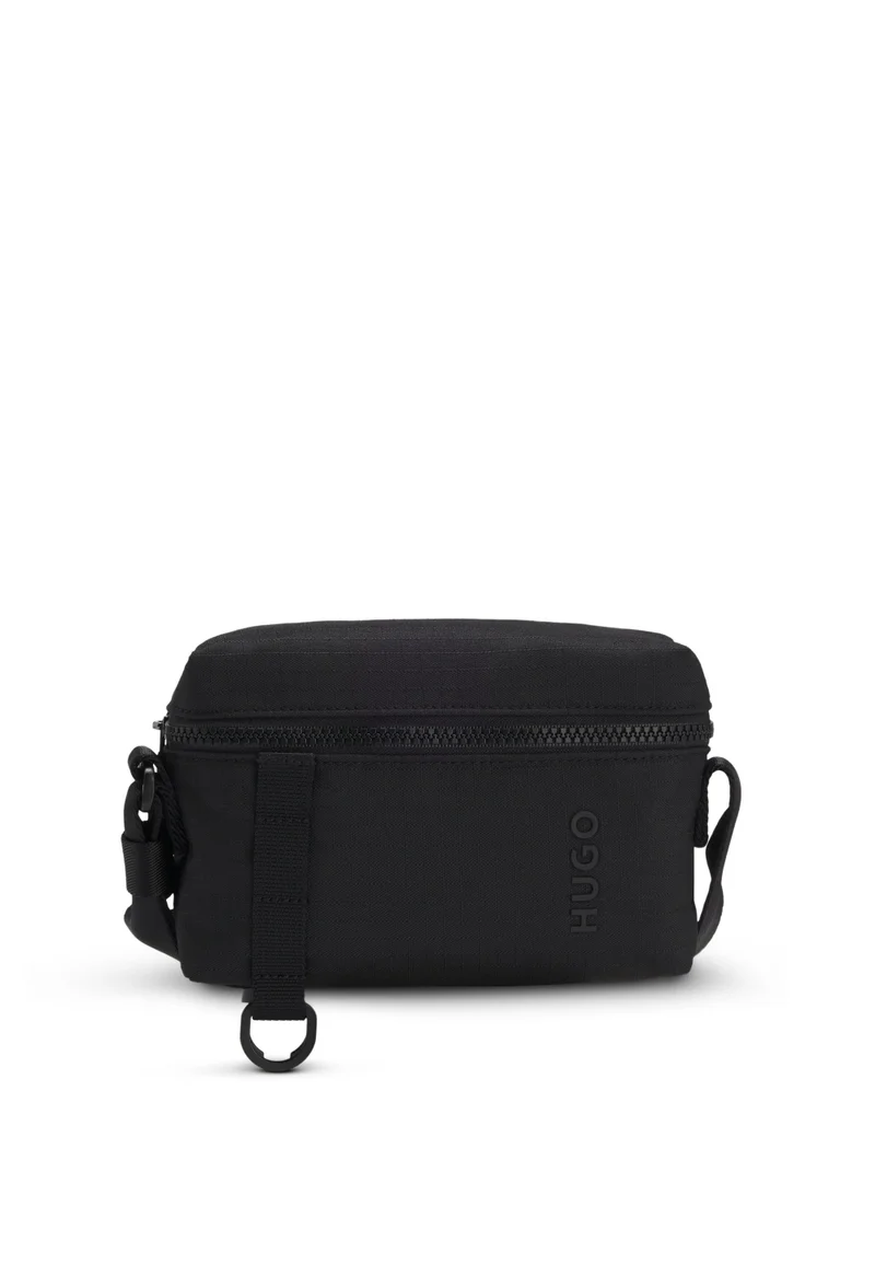 هوجو Ripstop crossbody bag with logo lettering