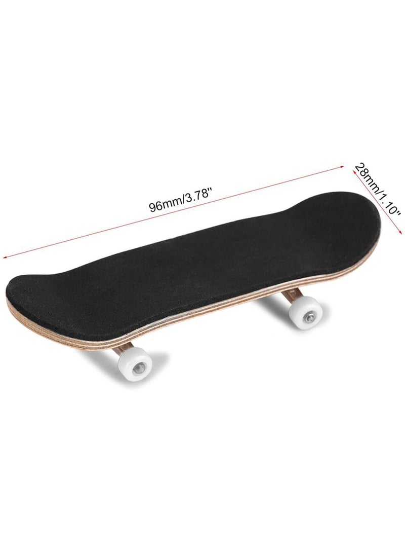 Fingertip Skateboard Professional Maple Finger Skateboard Bearing Wheel Mini Double Rocker Children Creative Desktop Wooden Toy Great Birthday Gift (M3)  - Image 2