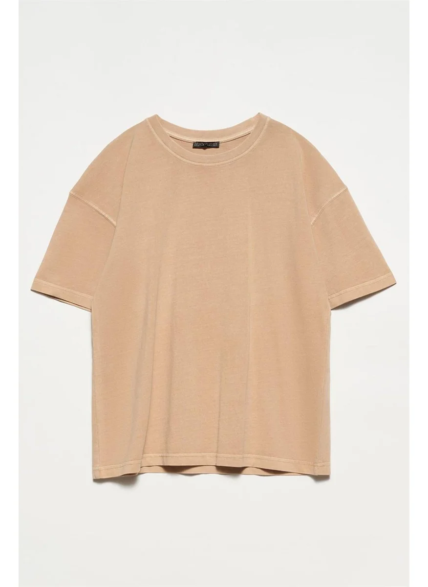 Dilvin Women's Faded Effect T-Shirt 30150