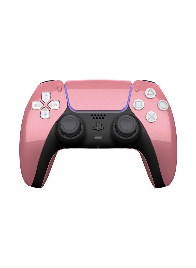 CRAFT by MERLIN PAINTED PLAY STATION 5 DUAL SENSE WIRELESS CONTROLLER METALLIC PINK - Image 1