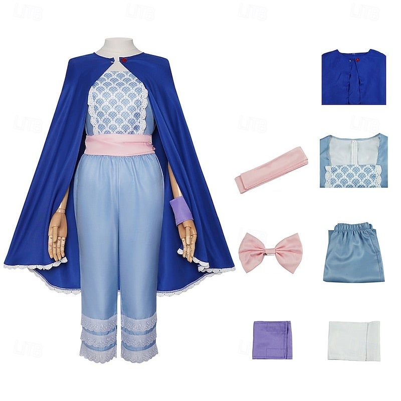 Y&D Toy Movie Shepherdess Outfits Fancy Costume Cosplay for Women's Kid's Adults' Halloween Carnival Performance Comic Con Anime Expo - Image 3
