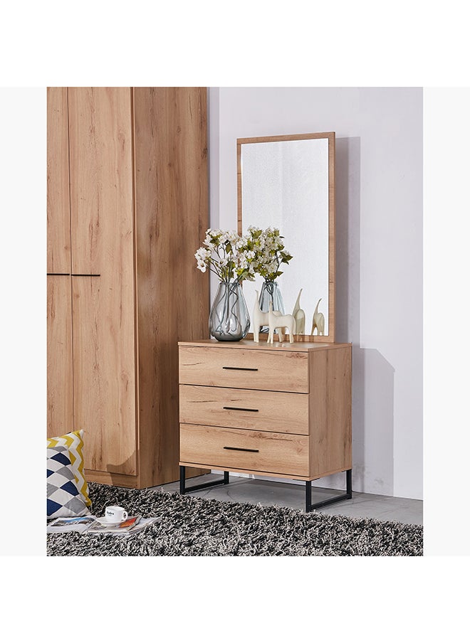 Home Box Urban Mirror for Dresser | Dressing Table | Vanity Table | Makeup Table s Brown1.6 x 105 x 70 cm  - Image 1