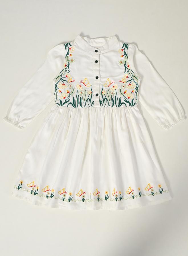 بيلا مودا فستان مطرز بالزهور - Image 2