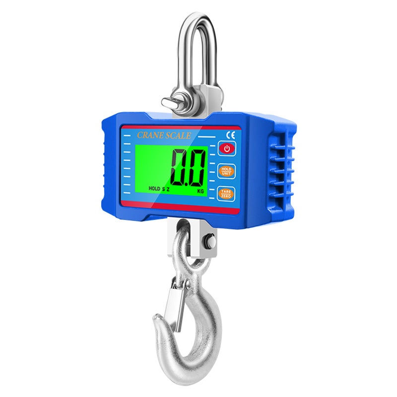 Hanging Scale, Digital Crane Scale 1000KG (2204lbs), Industrial Heavy Duty Crane Scale LCD Backlight with Unit Change/Data Hold/Tare/Zero for Construction Site Travel Market Fishing - Image 1