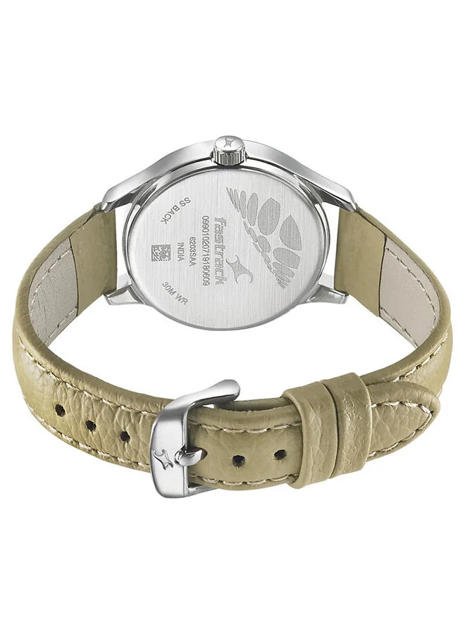 fastrack Leather Analog Wrist Watch 6203SL01