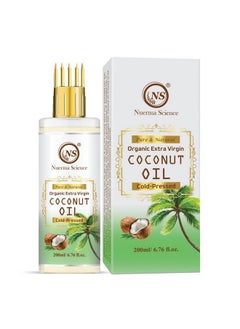 Nuerma Science Extra Virgin Coconut Hair Oil With Comb Applicator For Healthy Strong More Deep Root Nourishment Hair200 Ml  - Image 1