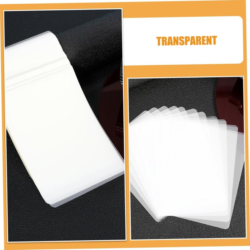 Cabilock 100pcs Waterproof Thermal Laminating Film Sheets for Photos High Transparency Protective Film for Home Office and School Use Photo Protection Laminating Pouches - Image 3