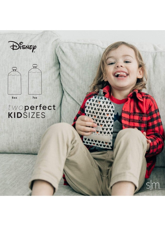 Simple Modern Simple Modern Disney Reusable Baby Food Pouches for Toddlers | BPA Free Plastic, Food Safe, Freezer Safe | Refillable for Applesauce Yogurt & Puree Squeeze Pouch | 10 pack | 5oz | Disney Princesses - Image 5
