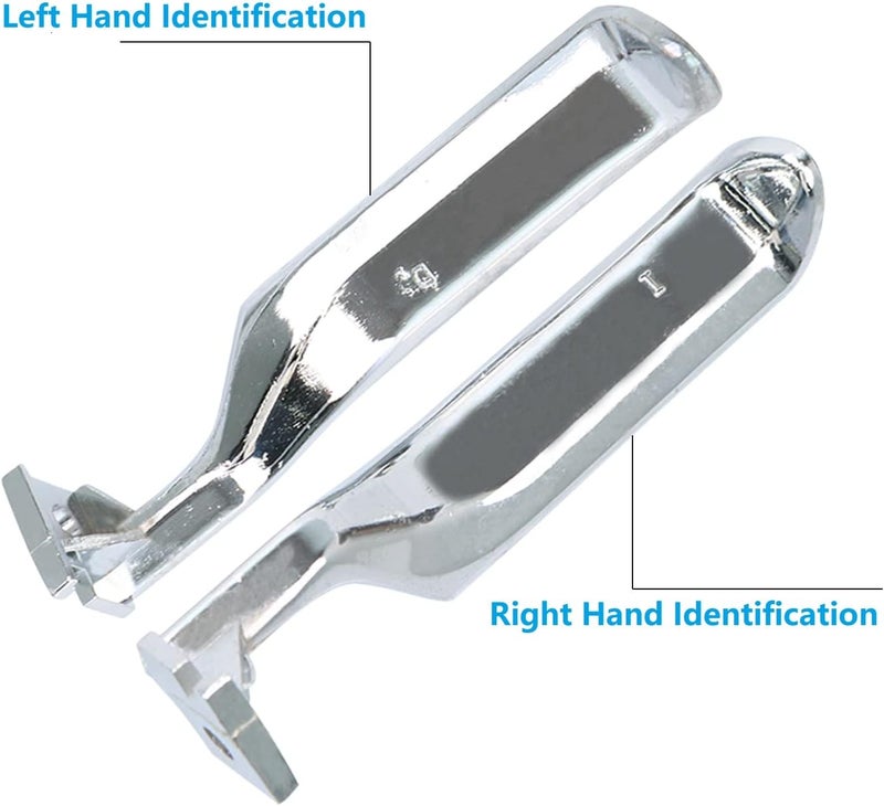 VKVXCLON Silver Interior Metal Door Handle for 1987-1996 Ford Bronco F150 F250 F350 F53 F59 F800 - Image 2