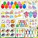 OCTERIC 360Pcs Colorful Prefilled Plastic Easter Set 120 Plactic Eggs Filled with 240 Assorted Toys Stickers Party Favors for Kids Boys Girls Toddlers Easter Eggs Hunt Basket Filler Stuffers Supplies - Image 4