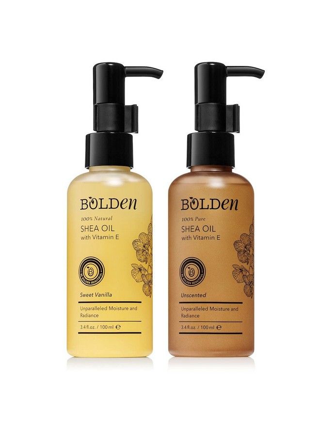 bolden Sweet Vanilla Shea Oil For Skin And Hair : Moisturizing Body Oil With Vitamin E : Best Body Oil For Skin And Hair : 34 Fl Oz - Image 3