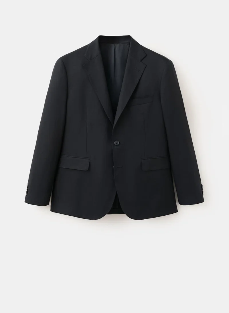 Mango Man 56-NAVY Amalfi Slim Fit Suit Jacket for Men | Best Price UAE