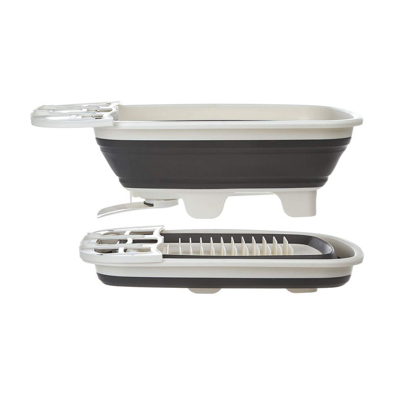 Progressive International PrepSolutions by Progressive Swivel Spout Collapsible Dish Drainer Large PopUp Portable Dish Tub Washing Basin for Kitchen 
