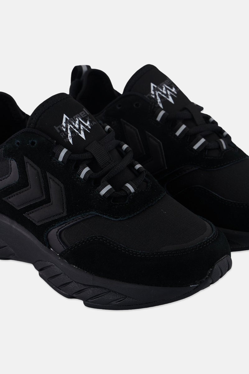 Hummel Kids Boy Marathona Reach Lx Tonal Rib Lace Up Outdoor Shoes, Black - Image 3