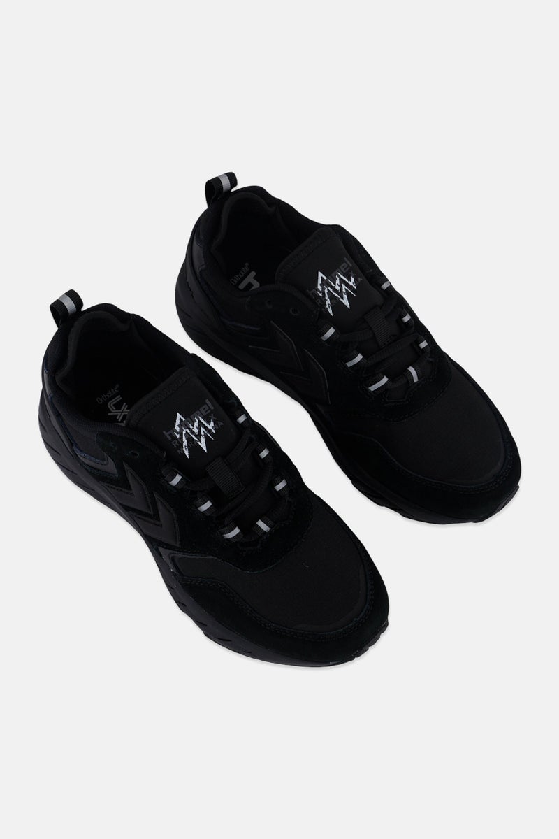 Hummel Kids Boy Marathona Reach Lx Tonal Rib Lace Up Outdoor Shoes, Black - Image 4