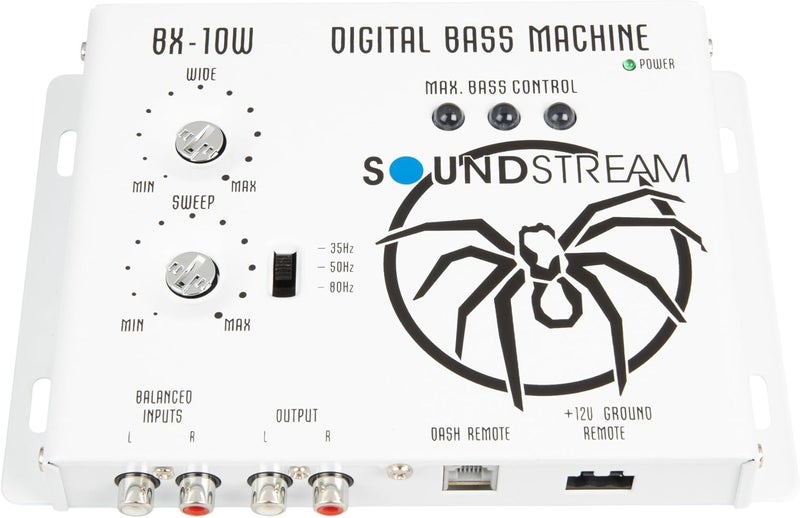SOUNDSTREAM BX-10W – White Bass Processor | Car Audio Bass Restoration Processor with Remote Control | Subwoofer Bass Booster and Epicenter Alternative for Factory & Aftermarket Sound Systems - Image 1