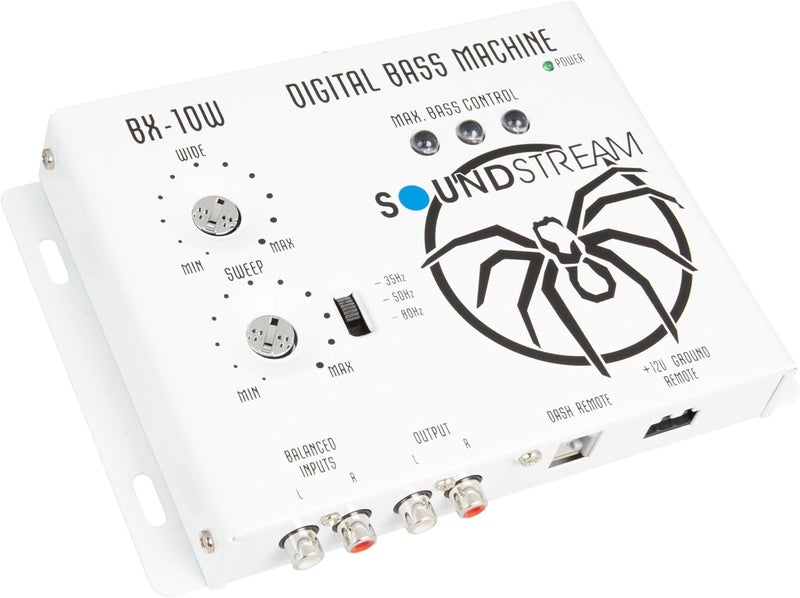 SOUNDSTREAM BX-10W – White Bass Processor | Car Audio Bass Restoration Processor with Remote Control | Subwoofer Bass Booster and Epicenter Alternative for Factory & Aftermarket Sound Systems - Image 2