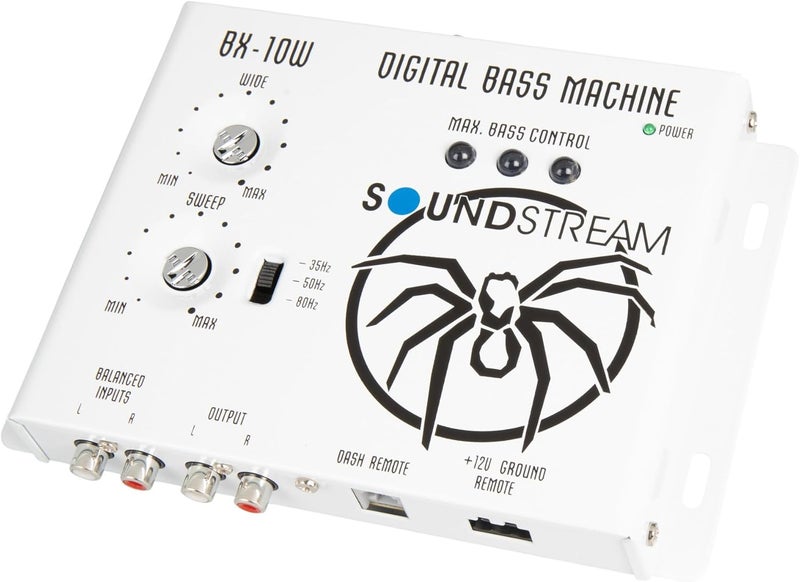 SOUNDSTREAM BX-10W – White Bass Processor | Car Audio Bass Restoration Processor with Remote Control | Subwoofer Bass Booster and Epicenter Alternative for Factory & Aftermarket Sound Systems - Image 3