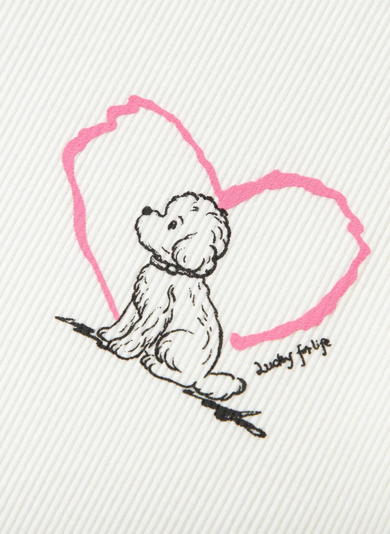 Balabala White Kids Girls Round v-neck short-sleeved T-shirt for Women | Best Price UAE