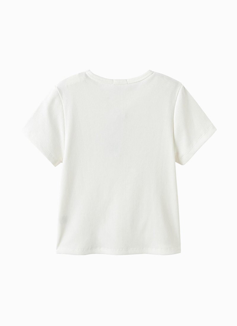 Balabala Kids Girls Round neck short-sleeved T-shirt - Image 2
