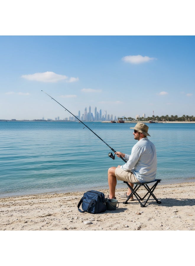 Outdoor Portable Folding Chair – 1200D Oxford Cloth, Wear-Resistant Camping Chair | Ultra-Light Little Stool for Fishing & Picnics - Image 5