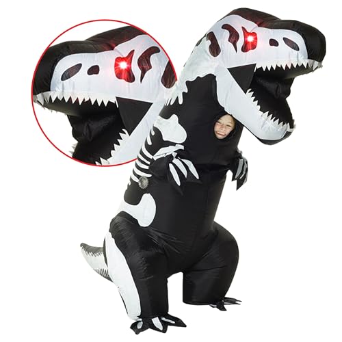 Morph Inflatable LED Trex Costume Kids Inflatable Dinosaur Costume Kids Blow Up Dinosaur Costume Kid - Image 5